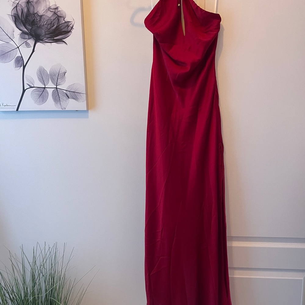 Elegant Red Evening Gown